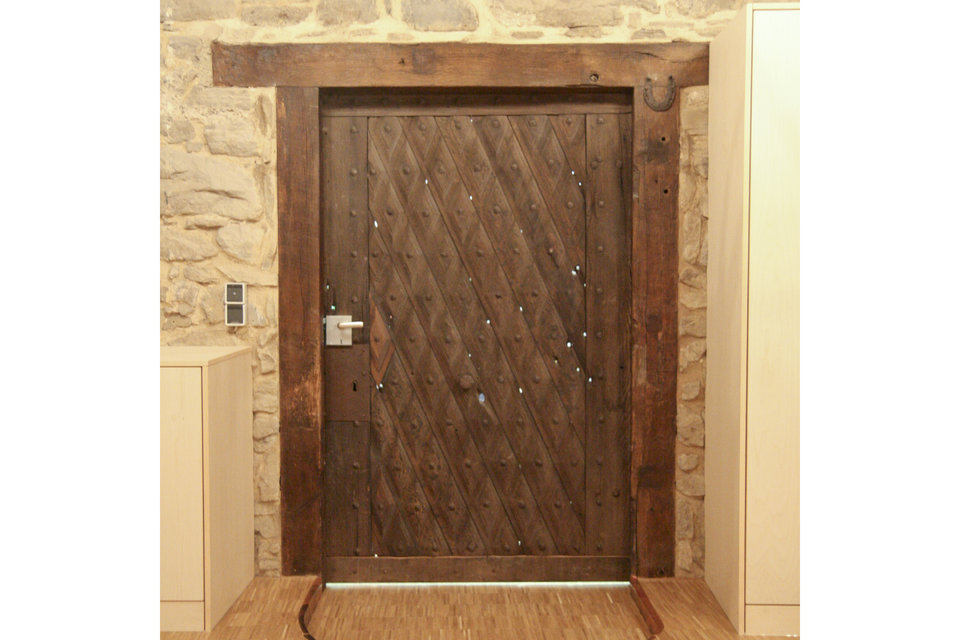 Historische, restaurierte Tür