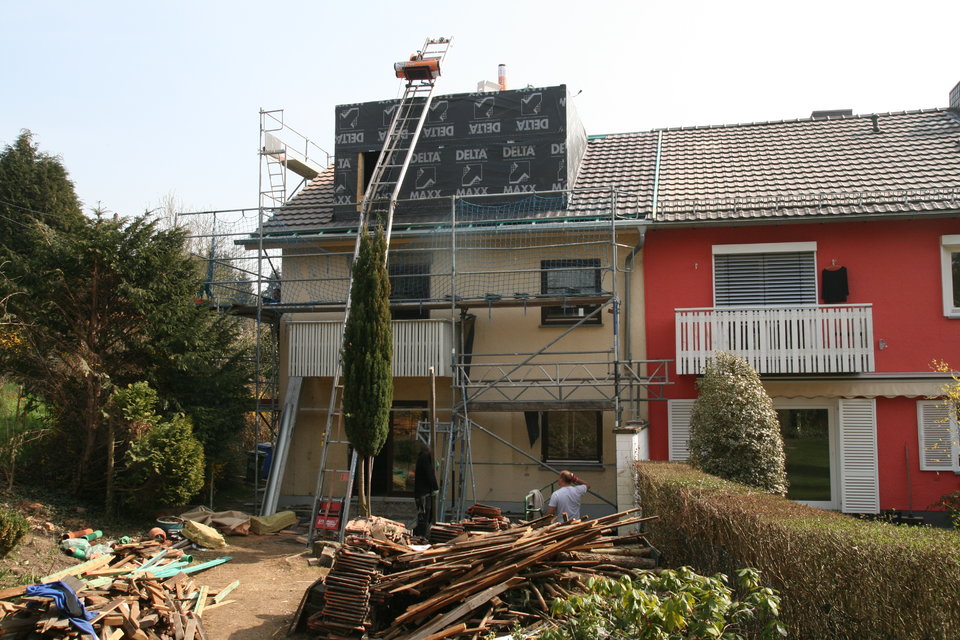 Während der Umbauphase