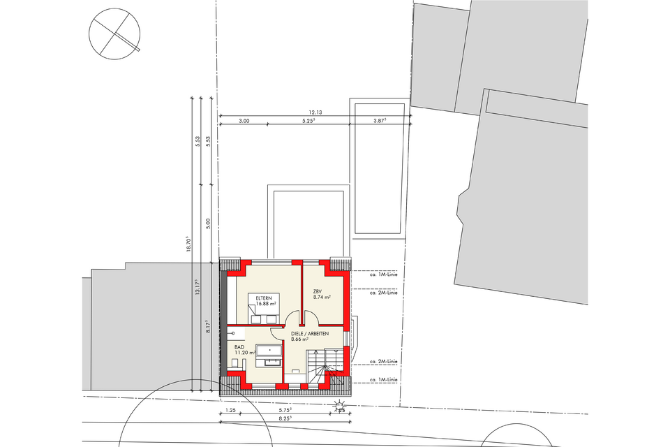 Grundriss Dachgeschoss