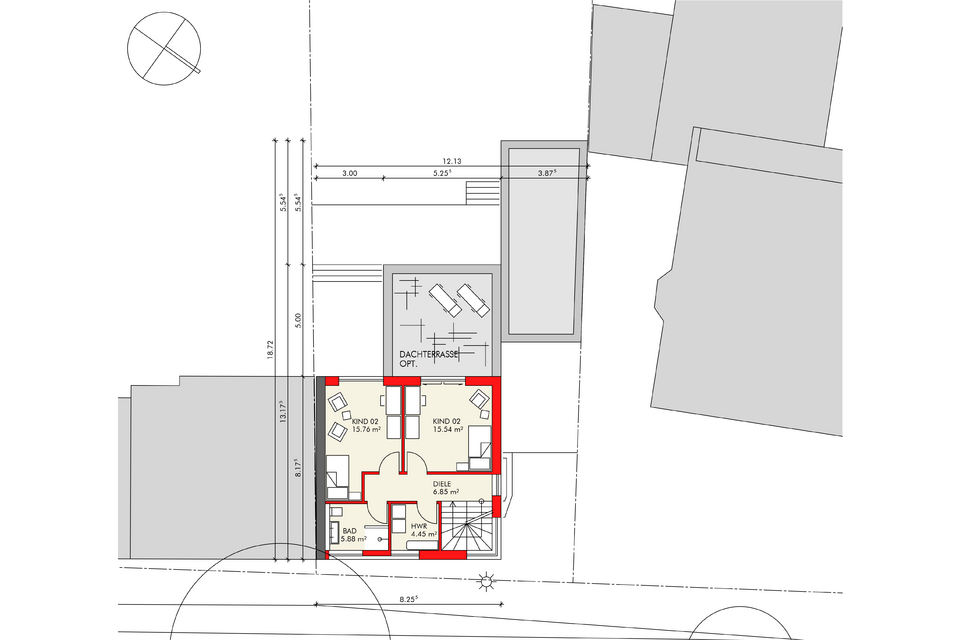 Grundriss Obergeschoss